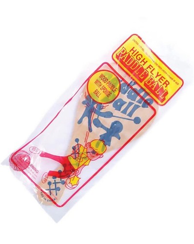 Wood paddle bounce ball bat - wood,